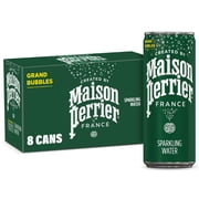 Maison Perrier Unflavored Ultimate Sparkling Water, 11.15 fl oz, 8 Pack Cans