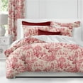 thumbnail image 1 of Maison Toile Coverlet & 2 Pillow Shams Set, Red - California King Size - 3 Piece, 1 of 1