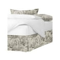 thumbnail image 1 of Maison Toile Sepia Platform Bed Skirt Twin 18" Drop, 1 of 4