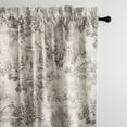 thumbnail image 1 of Maison Toile Sepia Pole Top Drapery Panel - Pair 50"x96", 1 of 5