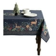 thumbnail image 1 of Maison d' Hermine Christmas Joy 100% CottonTablecloth for Kitchen Dining | Tabletop | Decoration | Parties | Weddings | Autumn/Winter (Rectangle, 54 Inch by 72 Inch), 1 of 3