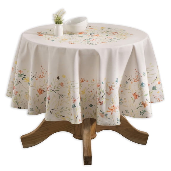 Maison d' Hermine Colmar 100% Cotton Tablecloth for Kitchen Dining | Tabletop | Decoration | Parties | Weddings | Spring/Summer (Round, 69 Inch).