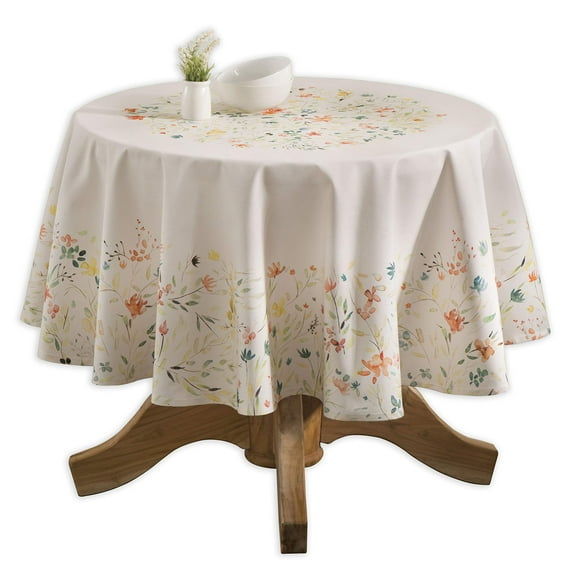 Maison d' Hermine Colmar 100% Cotton Tablecloth for Kitchen Dining | Tabletop | Decoration | Parties | Weddings | Spring/Summer (Round, 69 Inch).