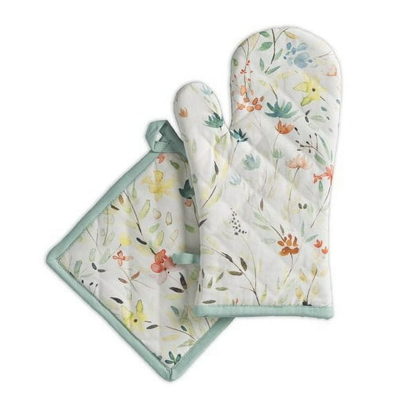 Maison d' Hermine Colmar 2 Piece Oven Mitt & Potholder Set