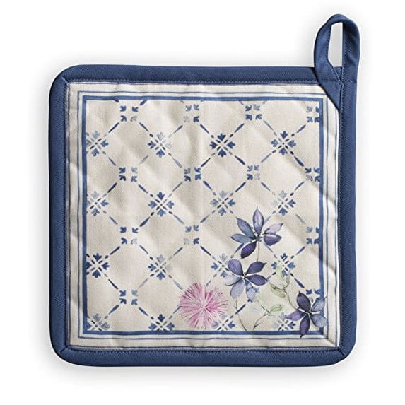 Maison d Hermine FaA’?ence 100% Cotton Pot Holder 8-Inch by 8-Inch
