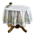 thumbnail image 1 of Maison d' Hermine Fleurs De Mai 100% Cotton Tablecloth for Kitchen Dining | Tabletop | Decoration | Parties | Weddings | Spring/Summer (Round, 63 Inch)., 1 of 5