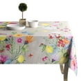 thumbnail image 1 of Maison d' Hermine Jardin D'ete - Fog 100% Cotton Tablecloth for Kitchen Dining | Tabletop | Decoration | Parties | Weddings | Spring/Summer (Rectangle, 60 Inch by 90 Inch)., 1 of 5