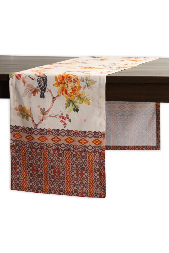 Kelim 100% Cotton Table Runner for Party Dinner Holidays Kitchen Home [Prairie, Single Layer (14.5 Inch by 72 Inch)]