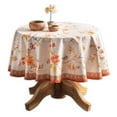 thumbnail image 1 of Maison d' Hermine Kelim 100% Cotton Tablecloth for Kitchen Dining Tabletop Decoration Parties Weddings [Prairie (Round, 63 Inch Diameter)], 1 of 3