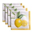 thumbnail image 1 of Maison d' Hermine Limoncello 100% Cotton Soft and Comfortable Set of 4 Napkins Perfect for Family Dinners Weddings Cocktail Kitchen Spring/Summer (20 Inch by 20 Inch)., 1 of 5