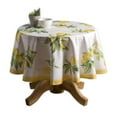 thumbnail image 1 of Maison d' Hermine Limoncello 100% Cotton Tablecloth for Kitchen Dining | Tabletop | Decoration | Parties | Weddings | Spring/Summer (Round, 69 Inch)., 1 of 4