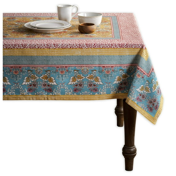 Maison d' Hermine Marquise 100% Cotton Tablecloth for Kitchen Dining | Tabletop | Decoration | Parties | Weddings | Spring/Summer (Rectangle, 60 Inch by 108 Inch).