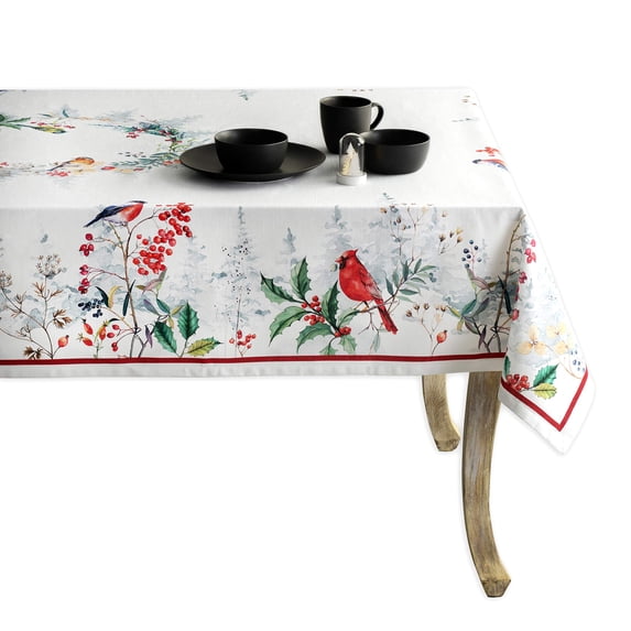 Maison d' Hermine Morzine 100% Cotton Tablecloth for Kitchen Dining Tabletop Decoration Parties Weddings (Rectangle, 54 Inch by 72 Inch)