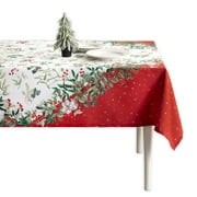 Maison d' Hermine Noel 100% CottonTablecloth for Kitchen Dining | Tabletop | Decoration | Parties | Weddings | Autumn/Winter (Rectangle, 70 Inch by 90 Inch)