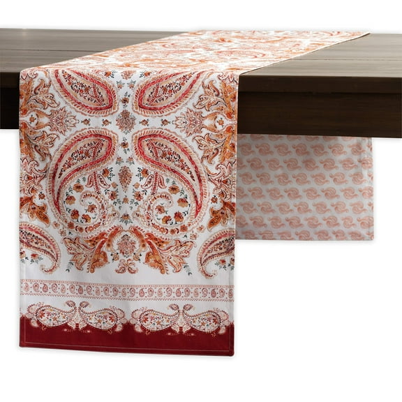 Maison d' Hermine Orient 100% Cotton Table Runner for Party Dinner Holidays Kitchen Home [Double Layer (14.5 Inch by 72 Inch)]