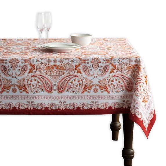 Maison d' Hermine Orient 100% Cotton Tablecloth for Kitchen Dining Tabletop Decoration Parties Weddings (Square, 60 Inch by 90 Inch)