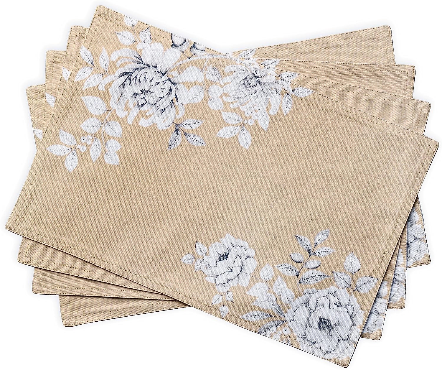 Maison d' Hermine Placemats 100 CottonSet of 4 Dinner Placemat
