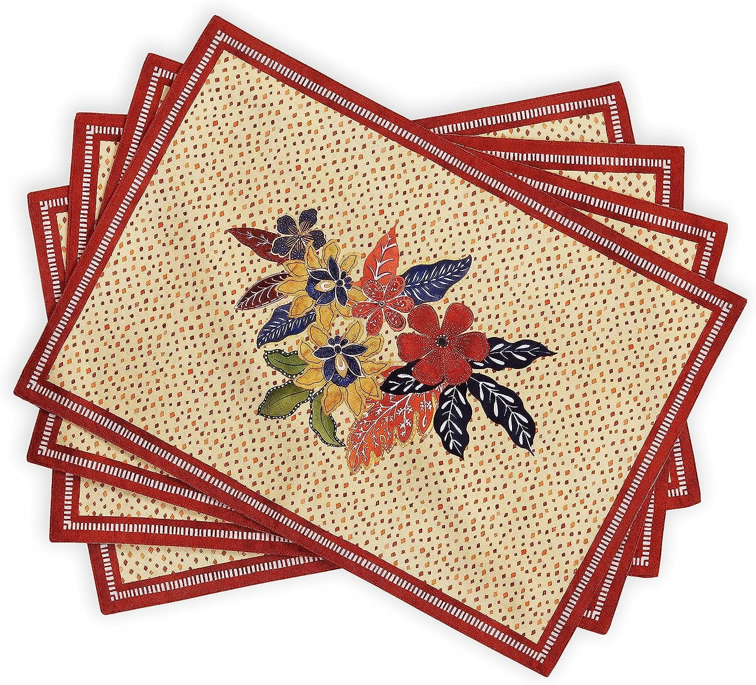 Maison d' Hermine Placemats 100 CottonSet of 4 Dinner Placemat
