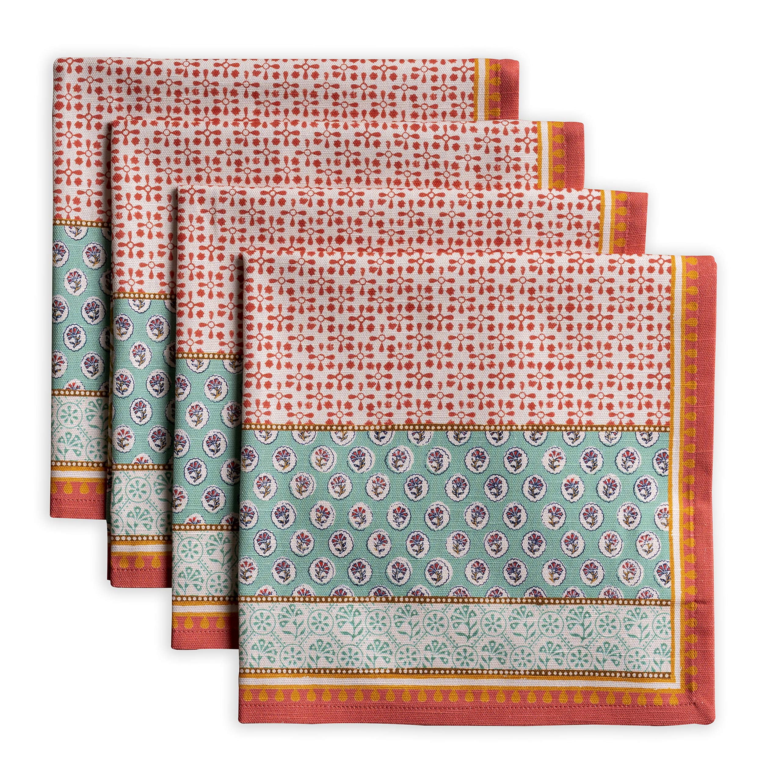 Maison d Hermine Allure 100% Cotton Set of 4 Napkins 20 Inch by 20 Inch. 