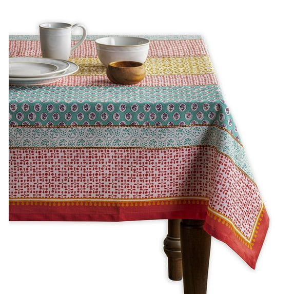 Maison d' Hermine Provence 100% Cotton Tablecloth for Kitchen Dining | Tabletop | Decoration | Parties | Weddings | Spring/Summer (Square, 54 Inch by 54 Inch).