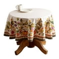 thumbnail image 1 of Maison d' Hermine Pumpkin Garden - Cloudy Cream 100% CottonTablecloth for Kitchen Dining | Tabletop | Decoration | Parties | Weddings | Autumn/Winter (Round, 69 Diameter), 1 of 3