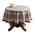 thumbnail image 1 of Maison d' Hermine Romane 100% CottonTablecloth for Kitchen Dining Tabletop Decoration Parties Weddings (Round, 63 Inch Diameter), 1 of 3