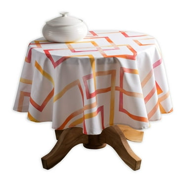 Maison d' Hermine Summer Maze 100% Cotton Tablecloth for Kitchen Dining | Tabletop | Decoration | Parties | Weddings | Spring/Summer (Round, 69 Inch).