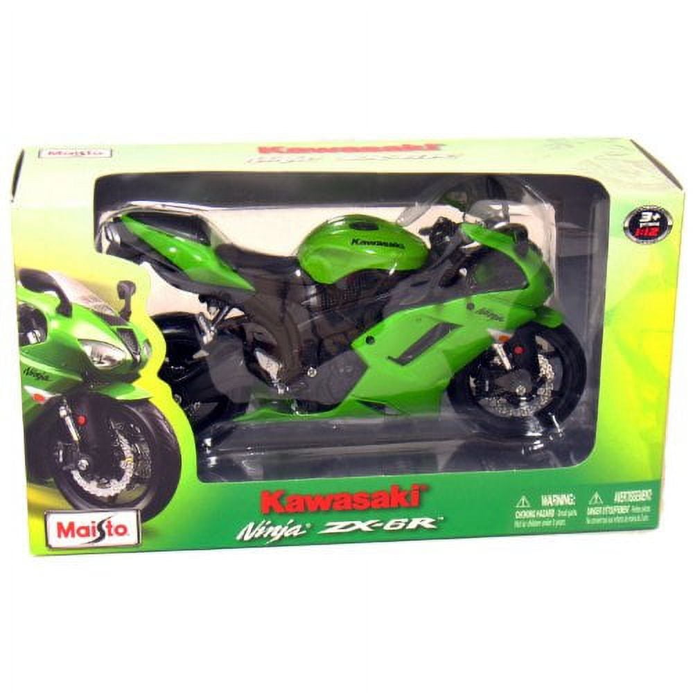 Maisto 1/12 Scale Motorcycle: Kawasaki Ninja ZX-6R (Green).