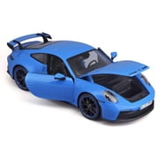 Maisto - 1/18 Scale Model Compatible with Porsche 911 GT3 2022 Die-Cast Scale Model Sports Car Miniature Blue