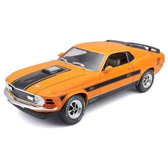 Maisto 1:18 Special Edition 1970 Ford Mustang Mach 1 Orange Diecast Model Car