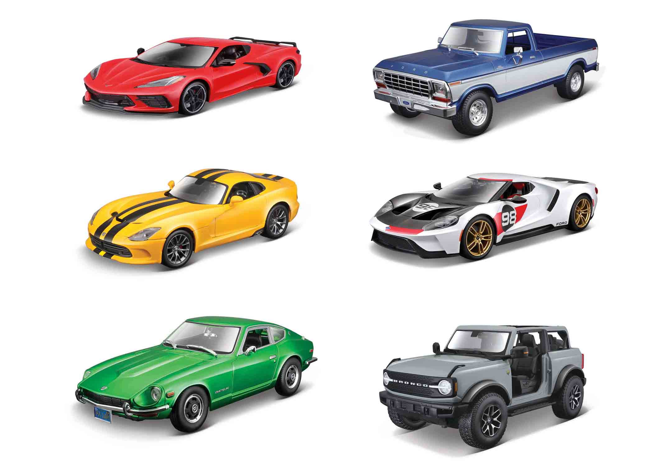 maisto ミニカー　1/18 まとめ売り　6台　アメ車 Maisto, Diecast Play Vehicle Car and Trucks Assortment, 1:18 Scale