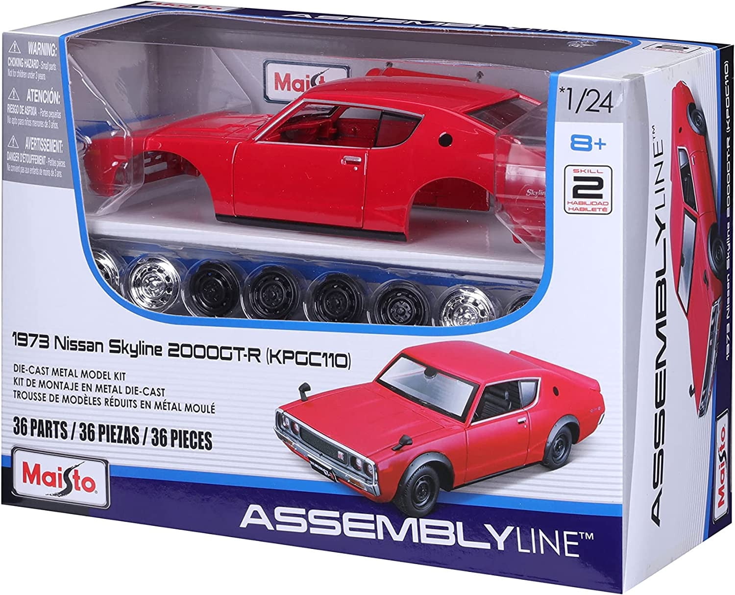 Maisto 1:24 AL 1973 Nissan Skyline 2000GT-R - Walmart.com