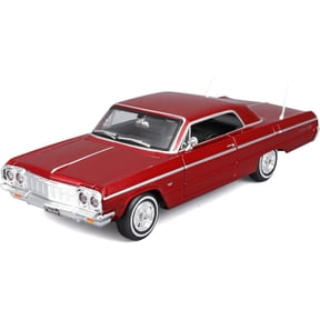 Maisto 1964 Chevrolet Impala SS Diecast Model Kit Metallic Red 1:24 Scale