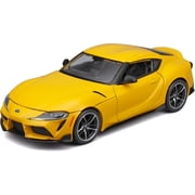 Maisto Assembly Line Model Kit - 2022 Toyota Supra GR - Yellow, 124 Diecast Sports Car, DIY Building Set, Pre-Painted Parts, Collectible Replica
