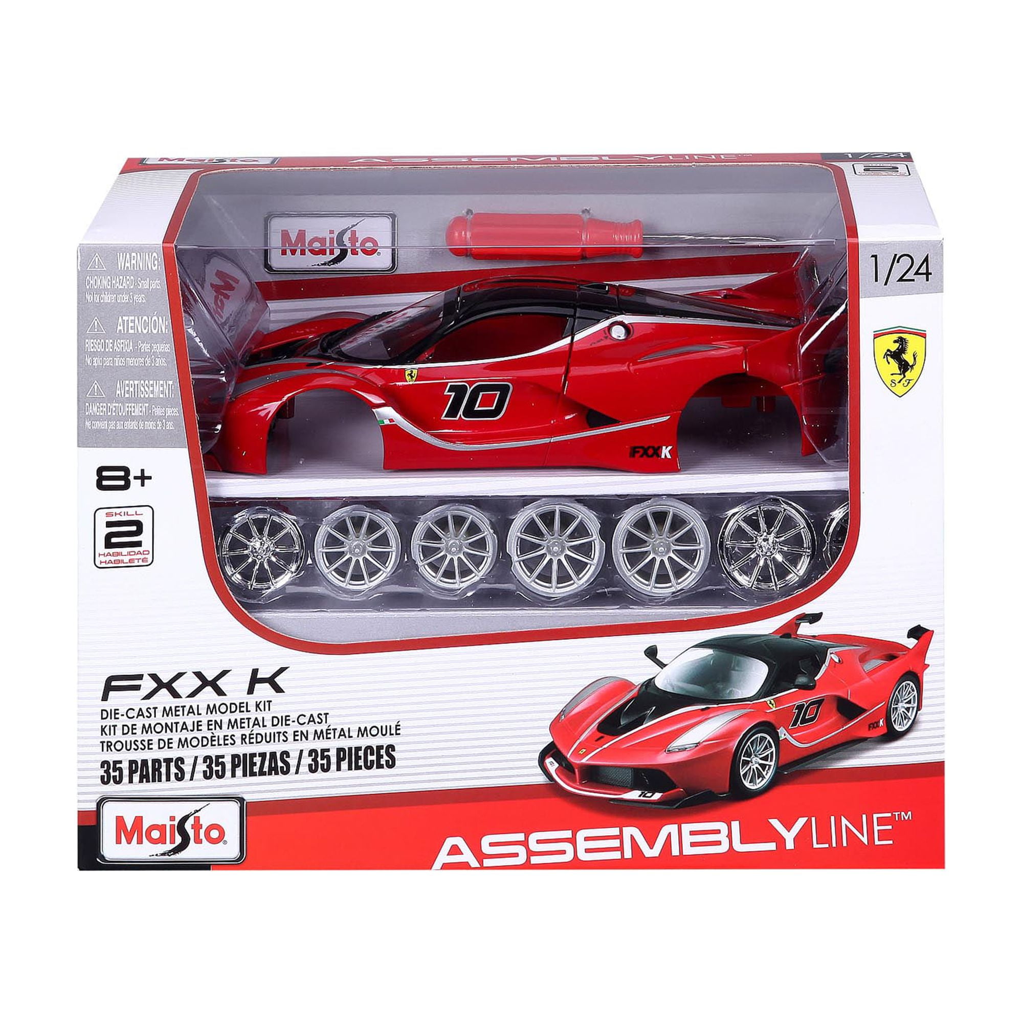 Maisto 1 24 Assembly Line Ferrari FXX K Red 39132 Walmart