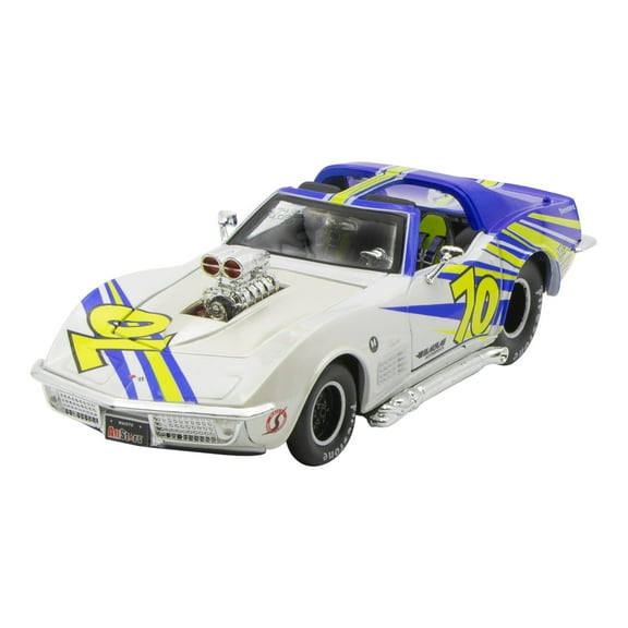 Maisto 1:24 Scale 1970 Chevrolet Corvette Pro Street White #55 Custom Diecast Model Car