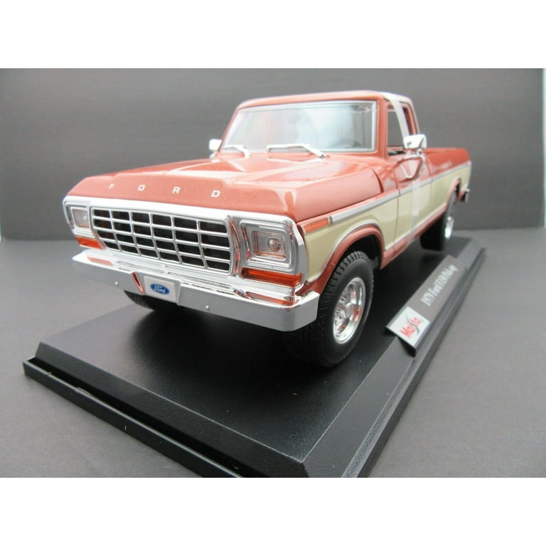 Maisto 1979 Ford F150 Pickup Truck Brown and White 1:18