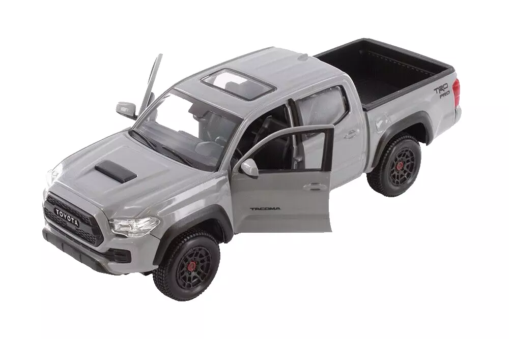 Maisto 2023 Toyota Tacoma TRD PRO Grey 1:27 Pickup Truck Diecast Model NOBOX