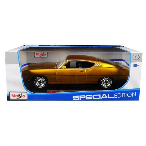 1969 Ford Torino Talladega Gold Special Edition 1/18 Diecast Model Car by Maisto