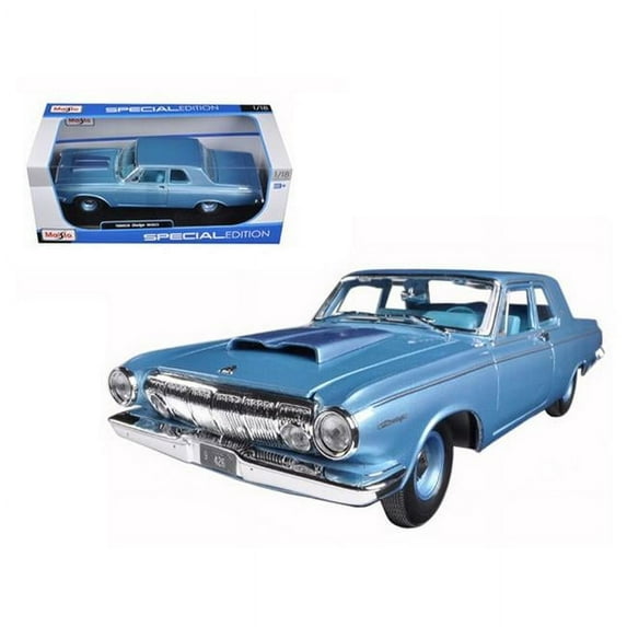 1963 Dodge 330 Blue 1/18 Diecast Model Car by Maisto