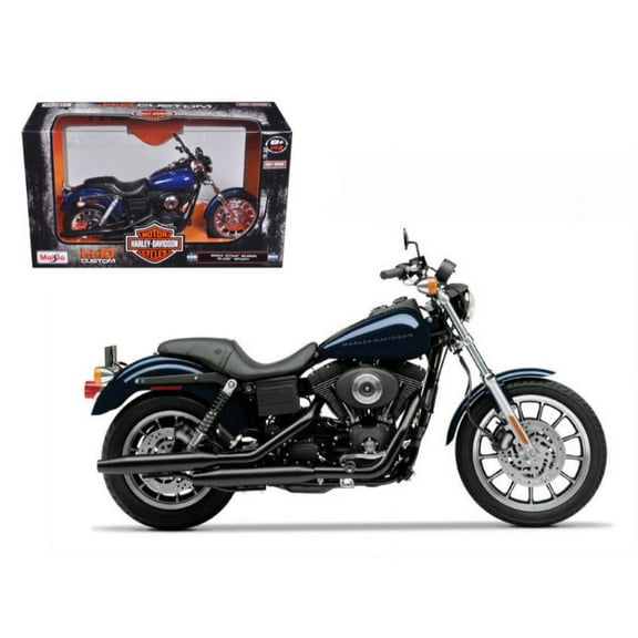2004 Harley-Davidson Dyna Super Glide Sport Blue 1/12 Diecast Motorcycle Model by Maisto
