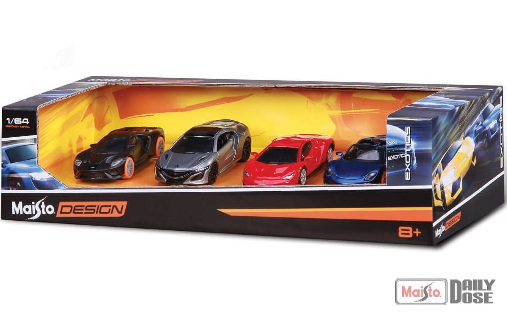 Maisto Design: Exotics 4-Pack 1:64 scale - Walmart.com