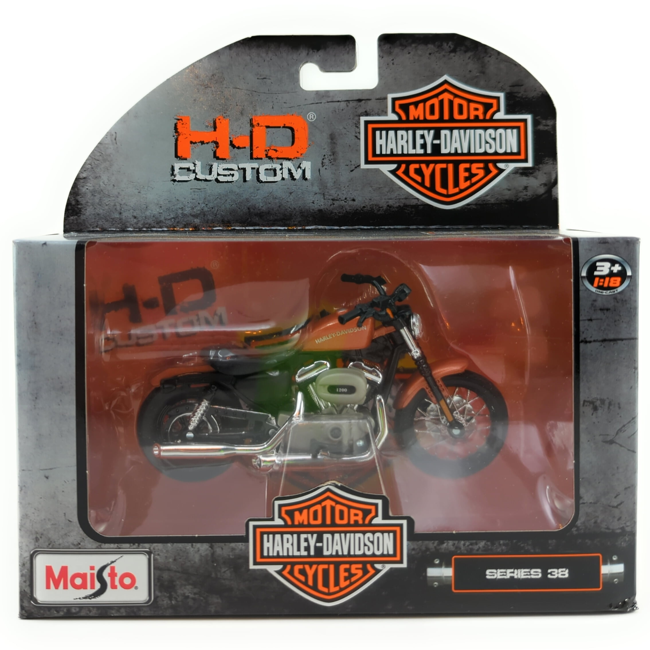 Maisto H-D Custom Harley-Davidson Series 38 Die-Cast 2007 XL 1200N Nightster 1:18 Scale Motorcycle