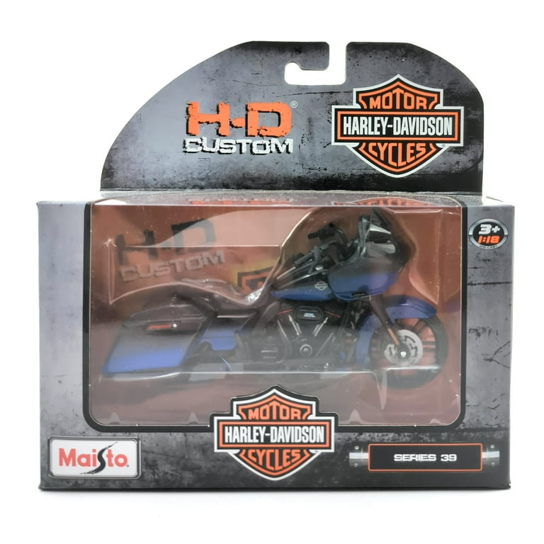 Harley-Davidson FLSTS 1:10 黒青 ④ Maisto Vtg Maisto Harley Davidson Motorcycle Diecast Model FLSTS