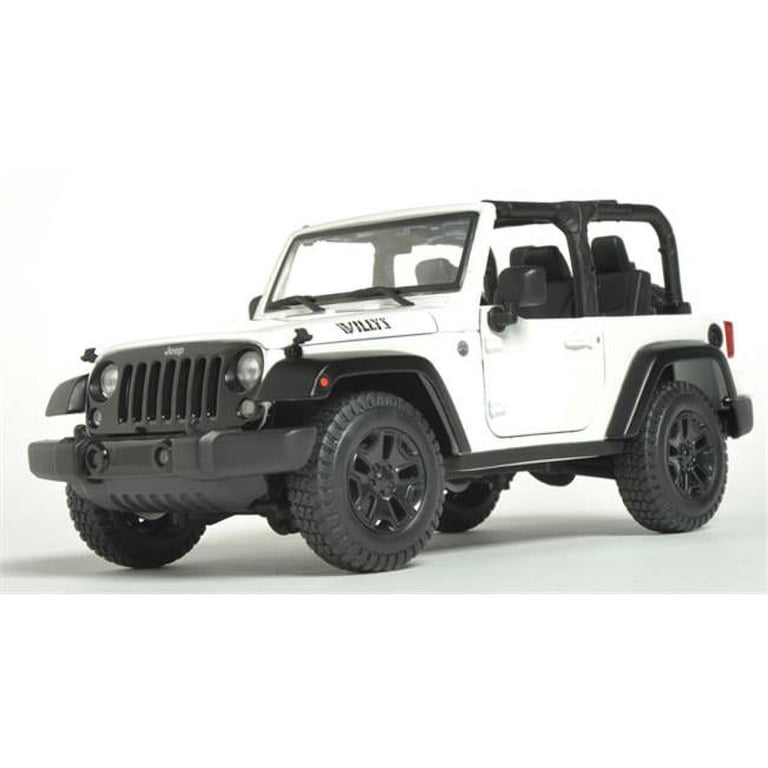 Maisto MAI31610WT 2014 Model Jeep Wrangler with No Top in White