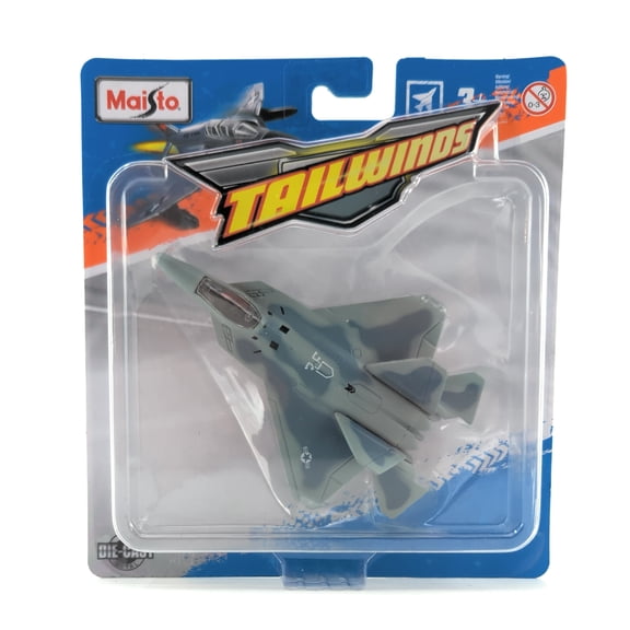 Maisto Tailwinds F-22 Raptor Fighter Jet Die-Cast Metal 4 Inch Replica Aircraft