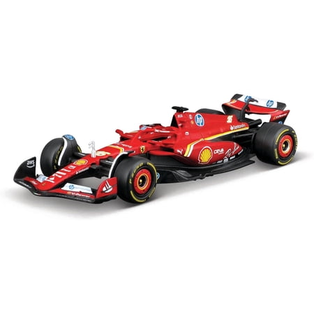 Maisto Tech R/C Ferrari SF-24 2024 Remote Control Car 1:41 Scale Leclerc 16 with Track