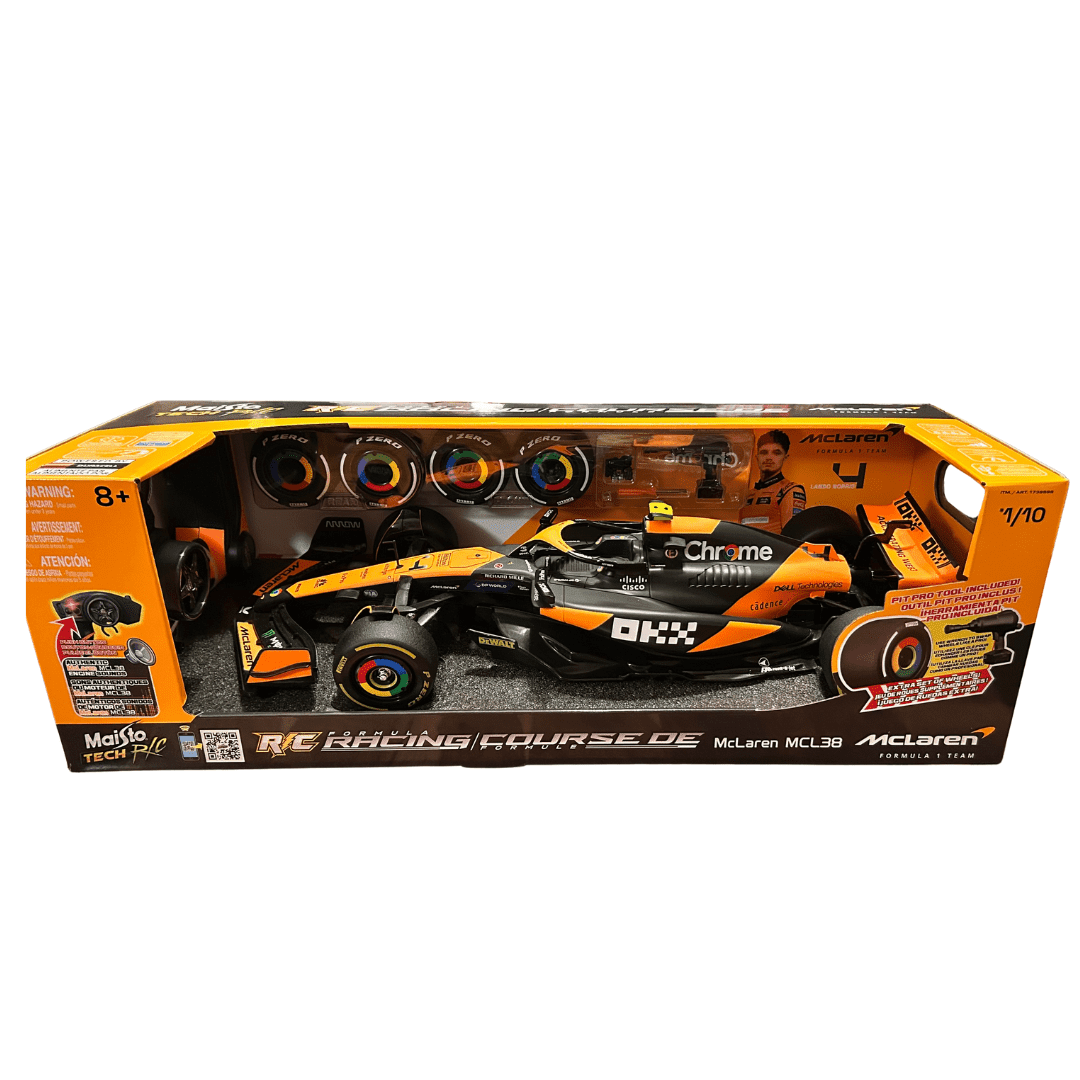 Maisto Tech R/C McLaren F1 Car Lando Norris #4 1:10 Scale – Remote ...