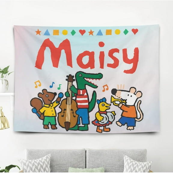 Maisy Tapestry Poster Banner Backdrop Background Wall Decor Party Supplies Movie Fans Birthday Gift