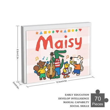 Maisy Wooden Jigsaw Puzzle 35 70 120 200 300 Piece Birthay Gift Family Game